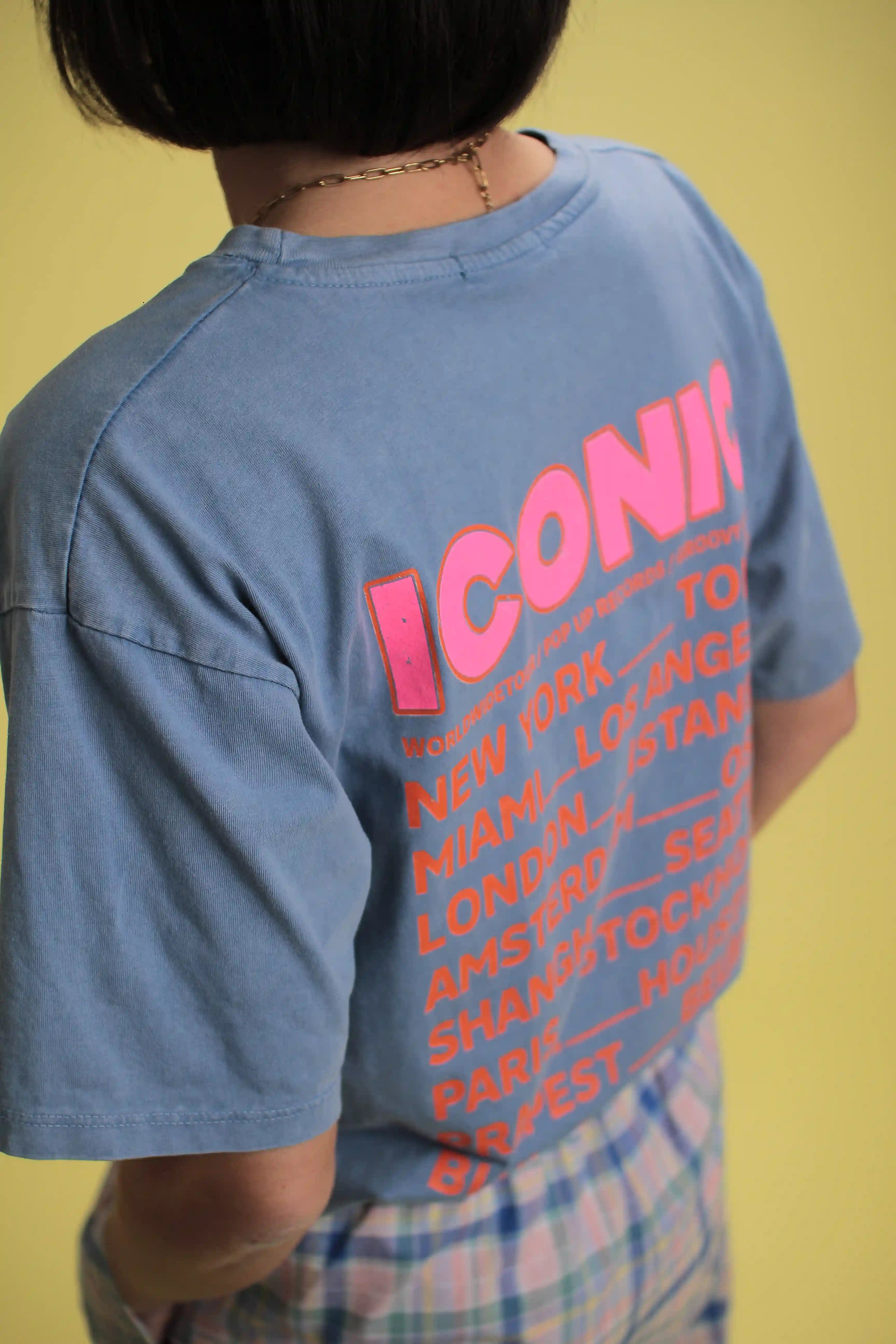 T-shirt Iconic bleu
