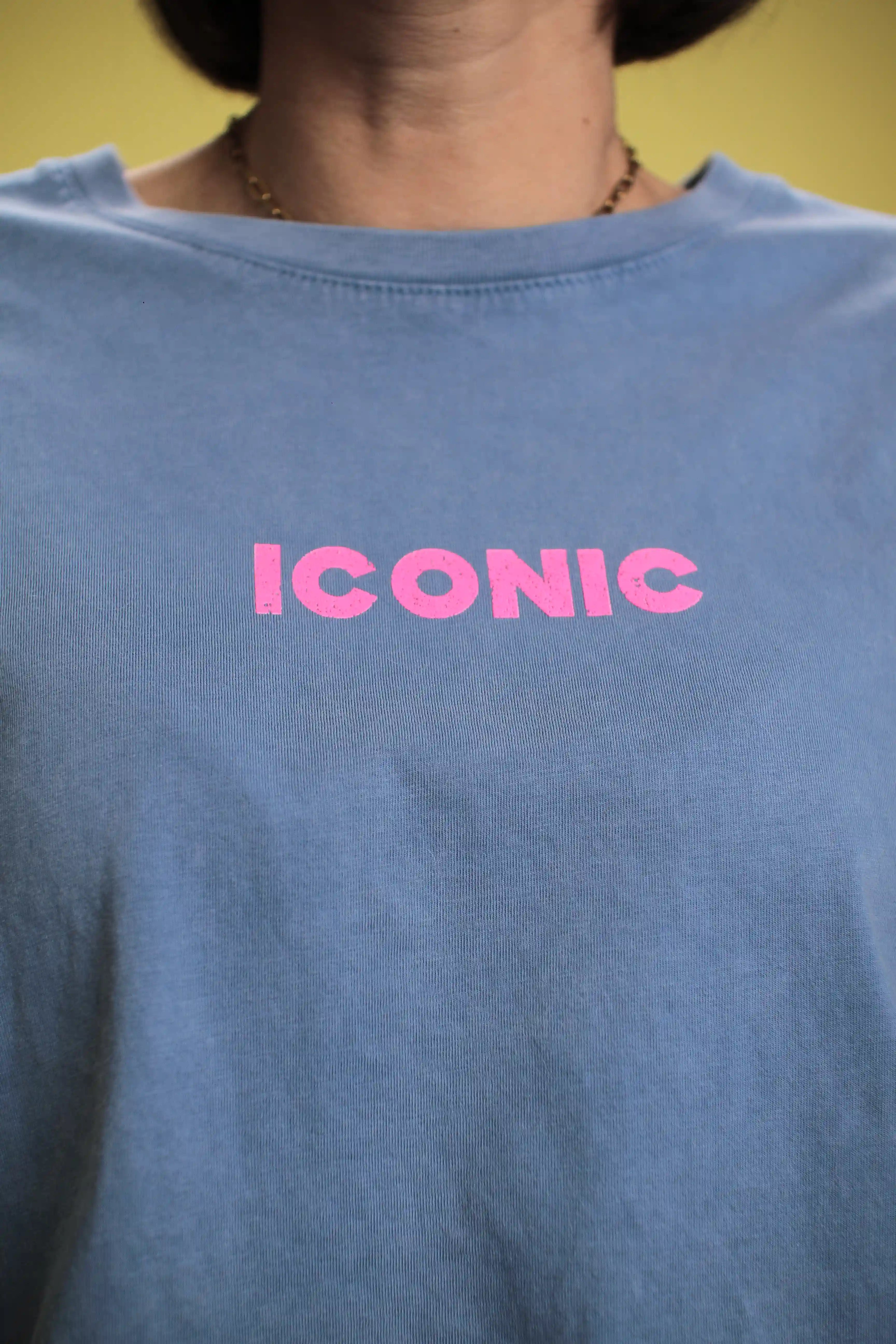 T-shirt Iconic bleu