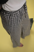 Pantalon Bardot Vichy noir