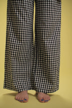 Pantalon Bardot Vichy noir