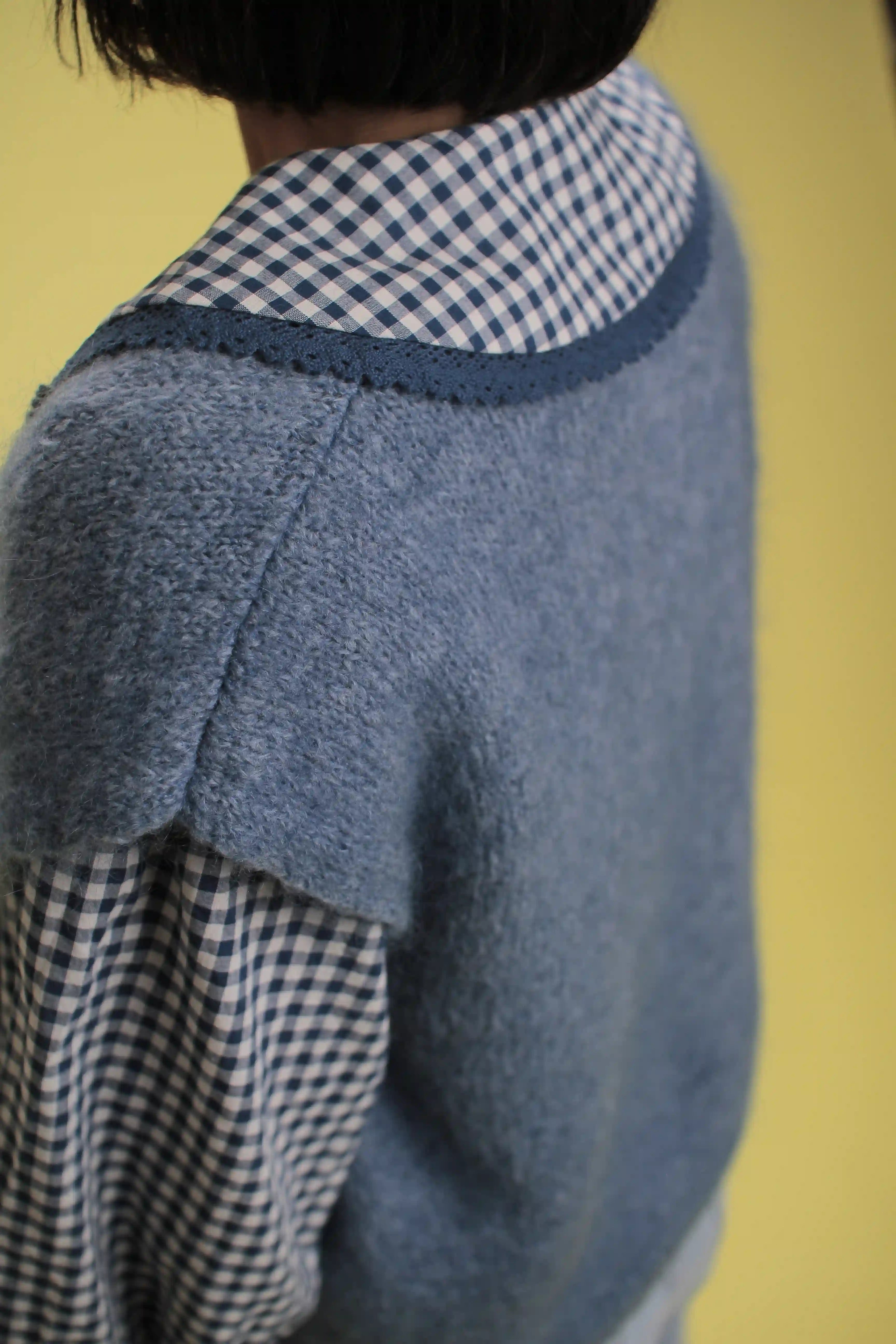 Gilet Grace Bleu Mohair