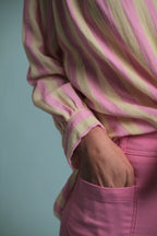 Chemise Candy Rayé Rose/jaune
