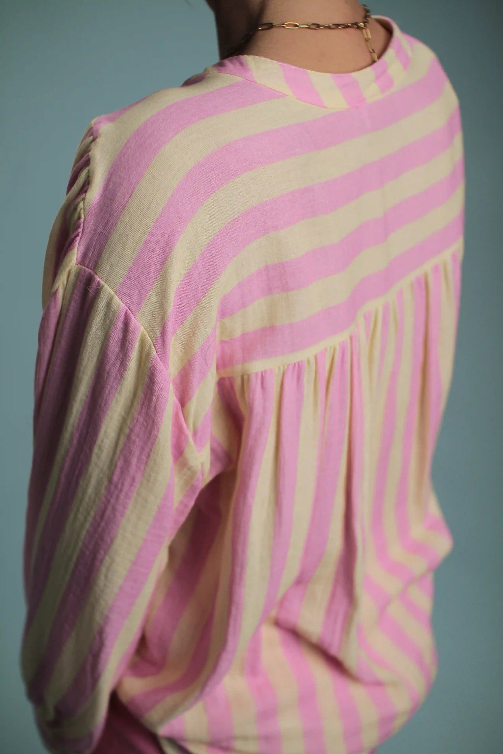 Chemise Candy Rayé Rose/jaune