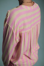 Chemise Candy Rayé Rose/jaune