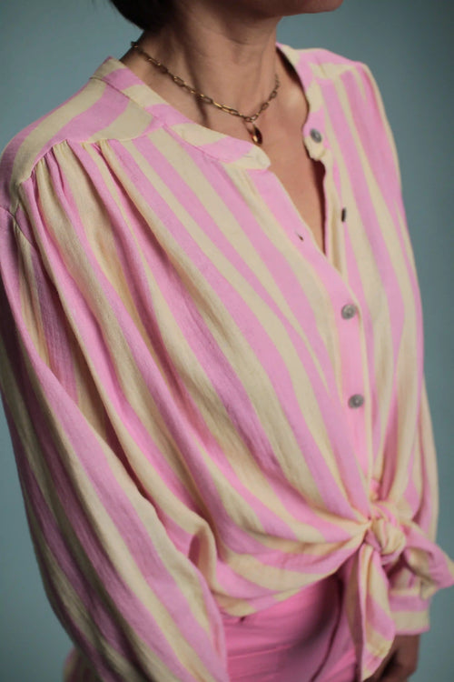Chemise Candy Rayé Rose/jaune