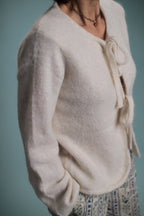 Gilet Perle Crème/chiné
