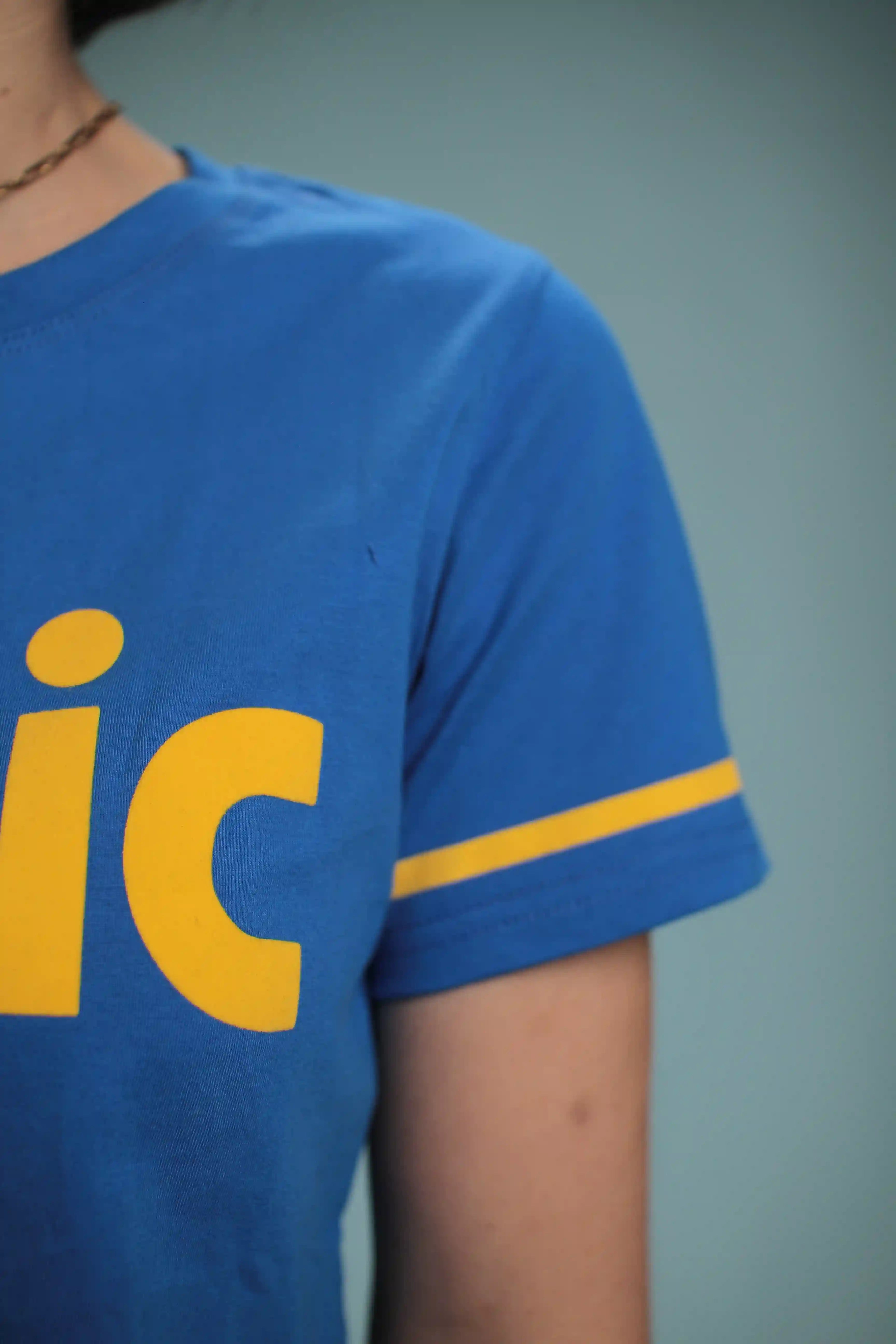 T-shirt Iconic Bleu/jaune