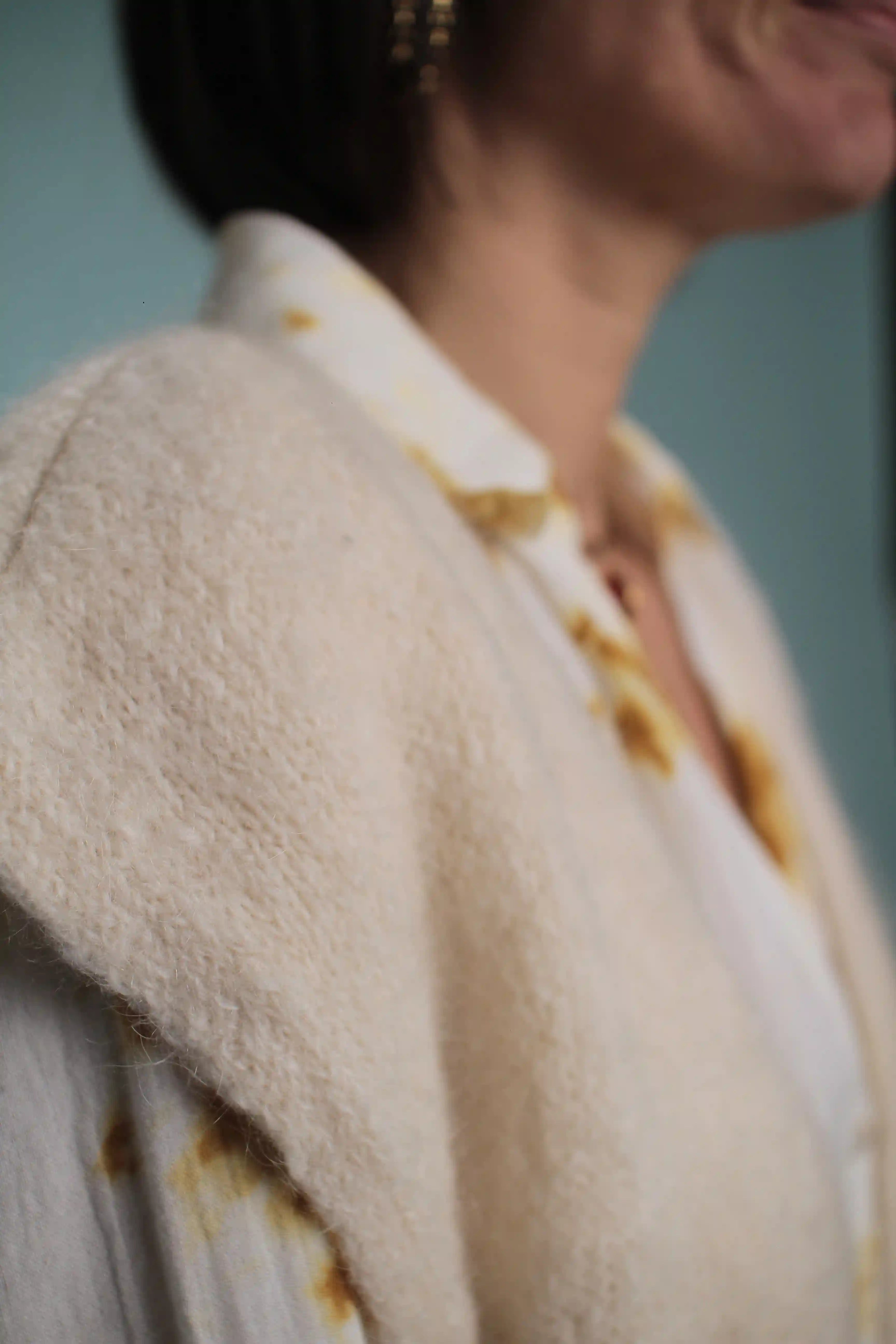 Gilet Grace Ecru Mohair