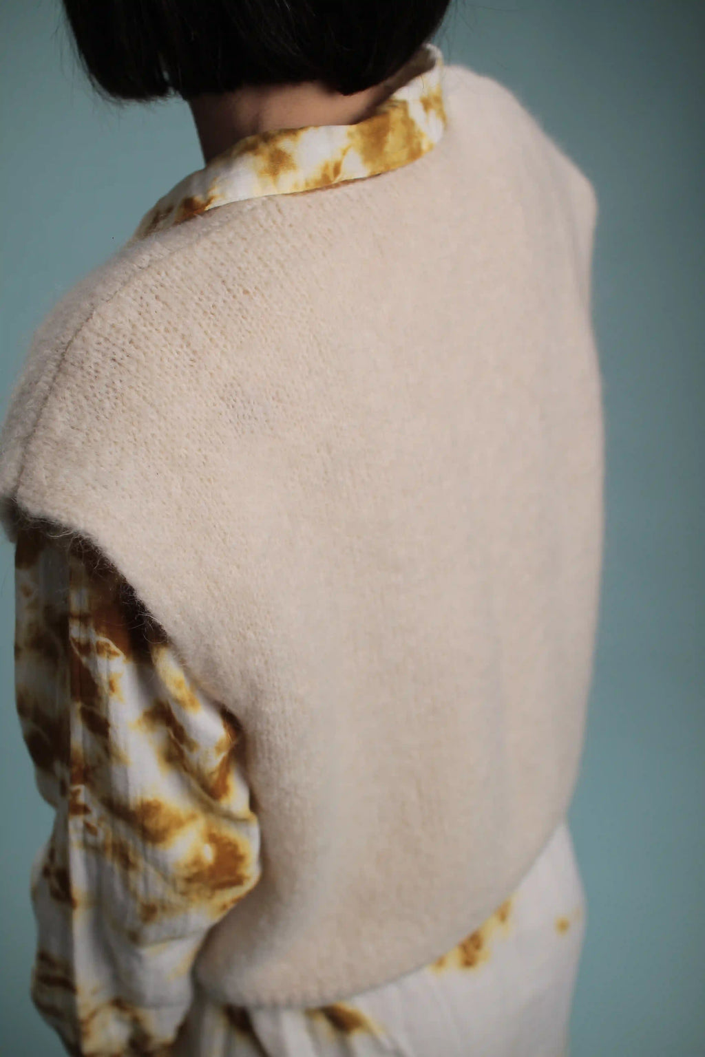 Gilet Grace Ecru Mohair