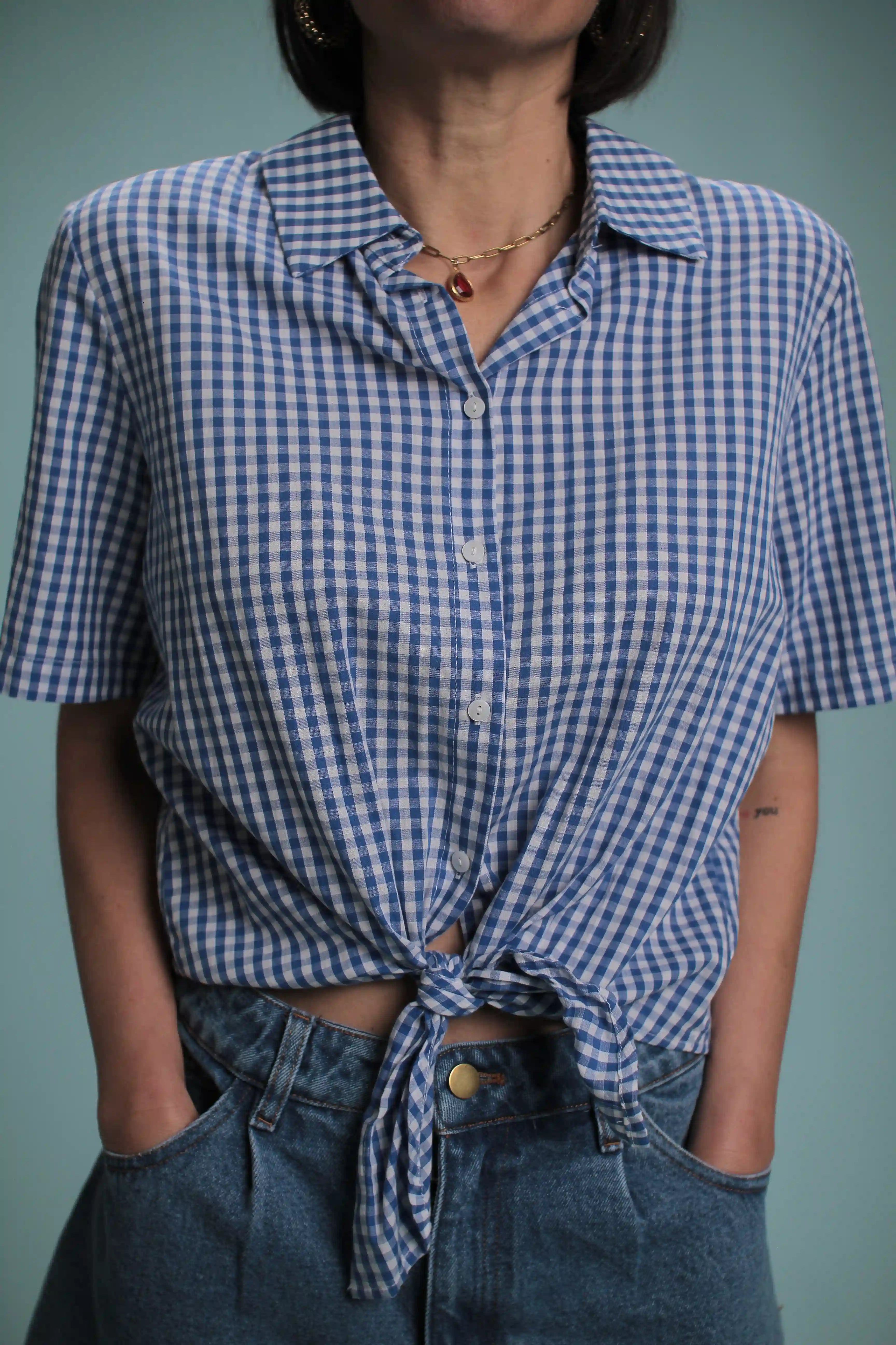 Chemise Duke Vichy bleu