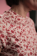 T-shirt Regina beige/rouge