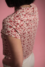 T-shirt Regina beige/rouge