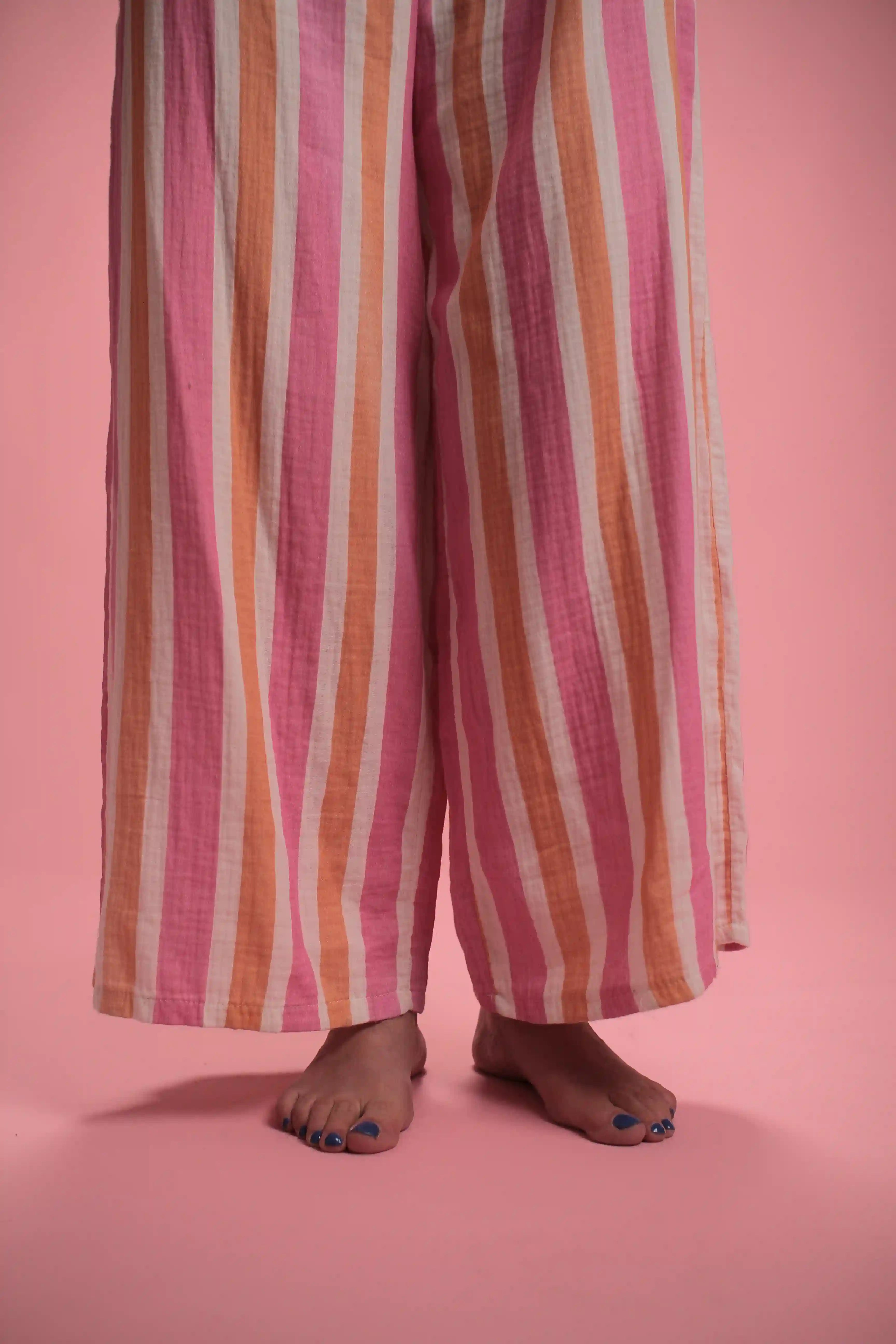 Combinaison Harlo Rose/blanc/orange
