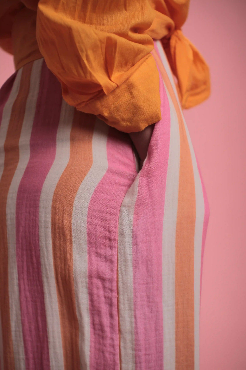 Combinaison Harlo Rose/blanc/orange