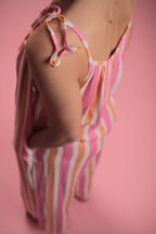 Combinaison Harlo Rose/blanc/orange
