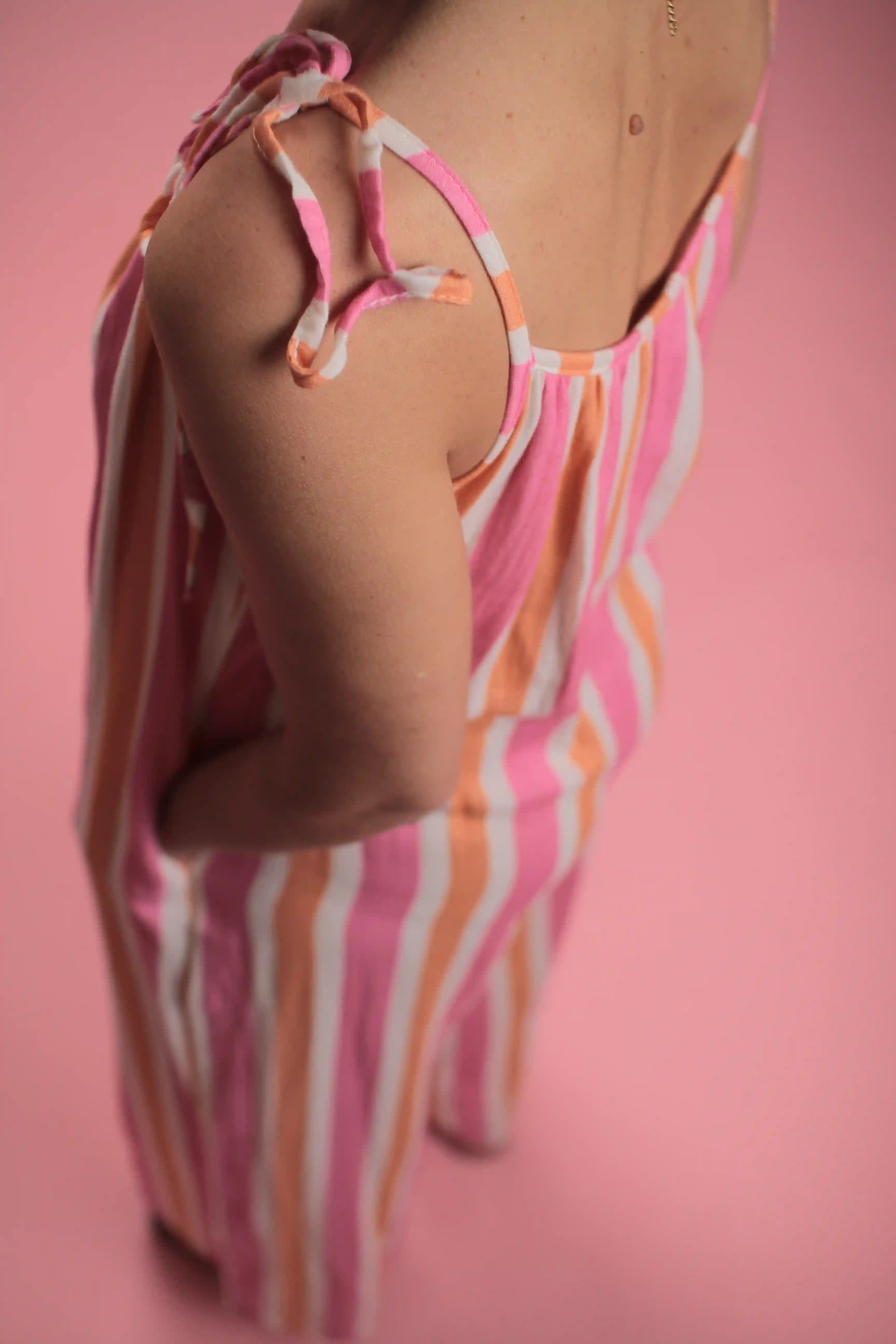 Combinaison Harlo Rose/blanc/orange