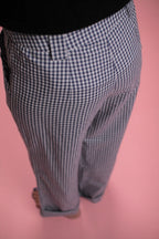Pantalon Bardot Vichy bleu
