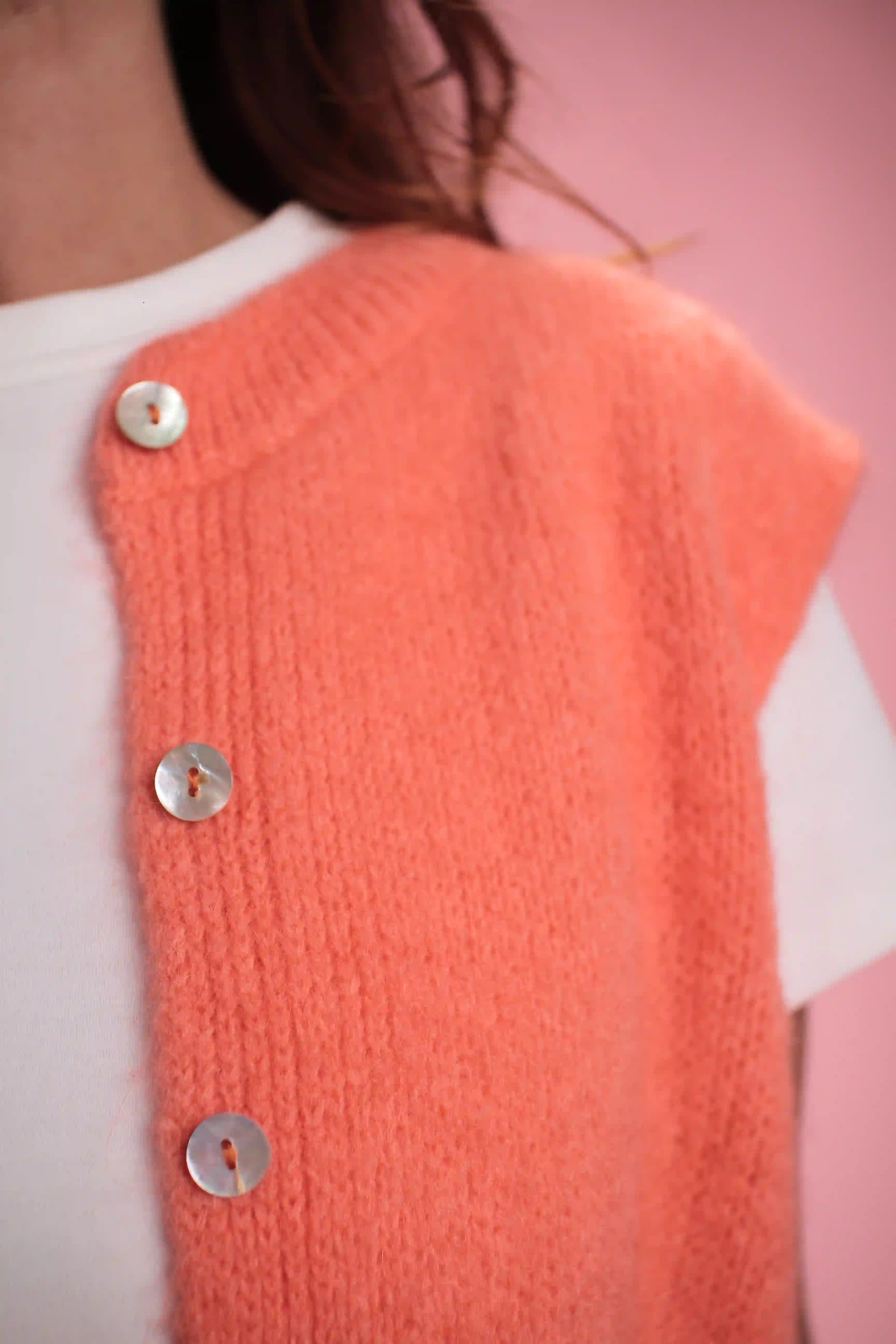 Gilet Chantal Corail
