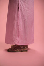 robe Capri Rayée rose