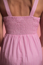 robe Capri Rayée rose