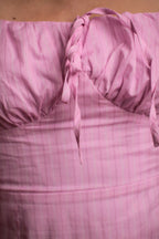 robe Capri Rayée rose