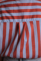 Chemise Gulf sans manche rayée bleu/rouge