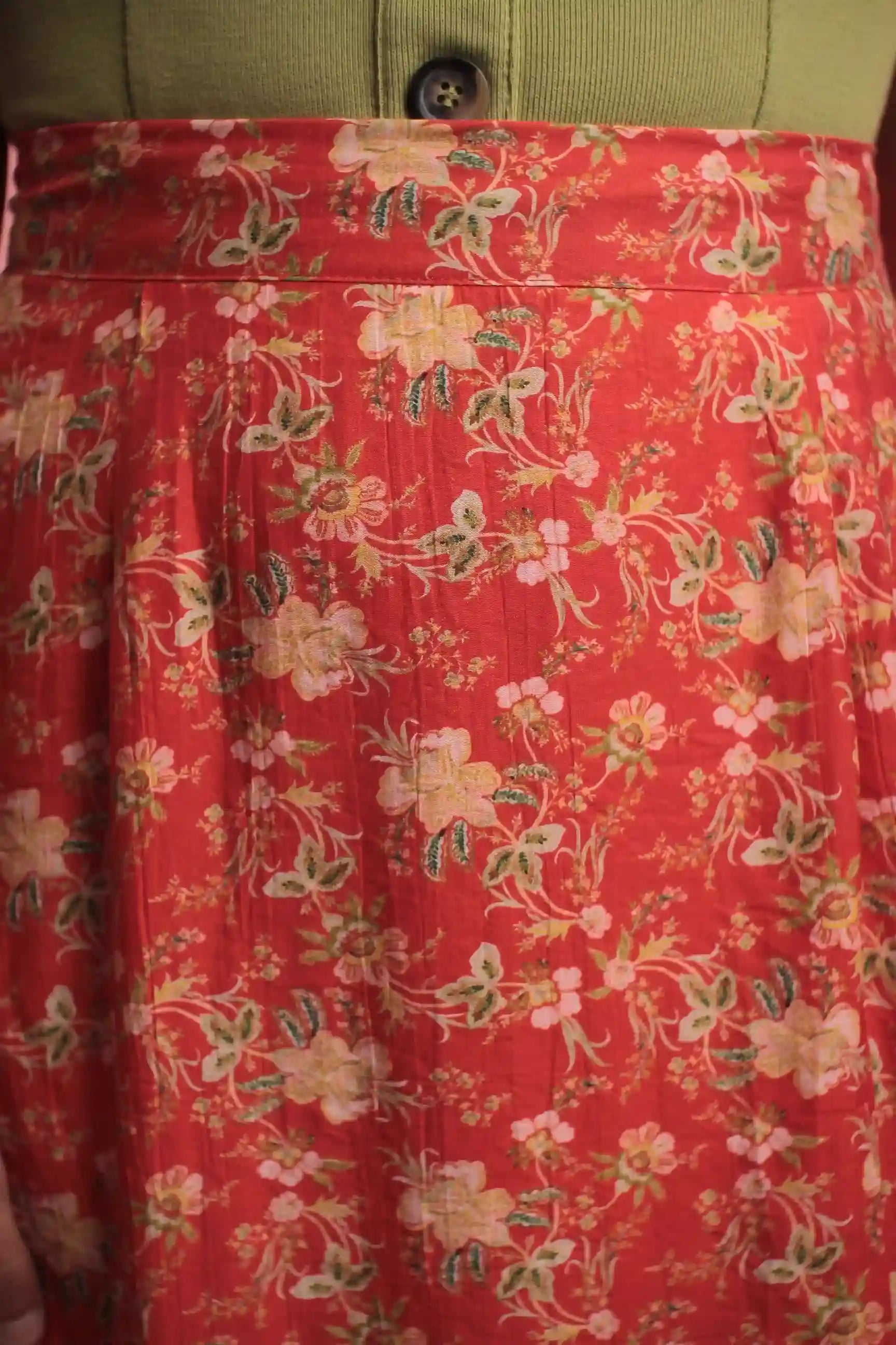 Jupe Mayflower longue fendue rouge