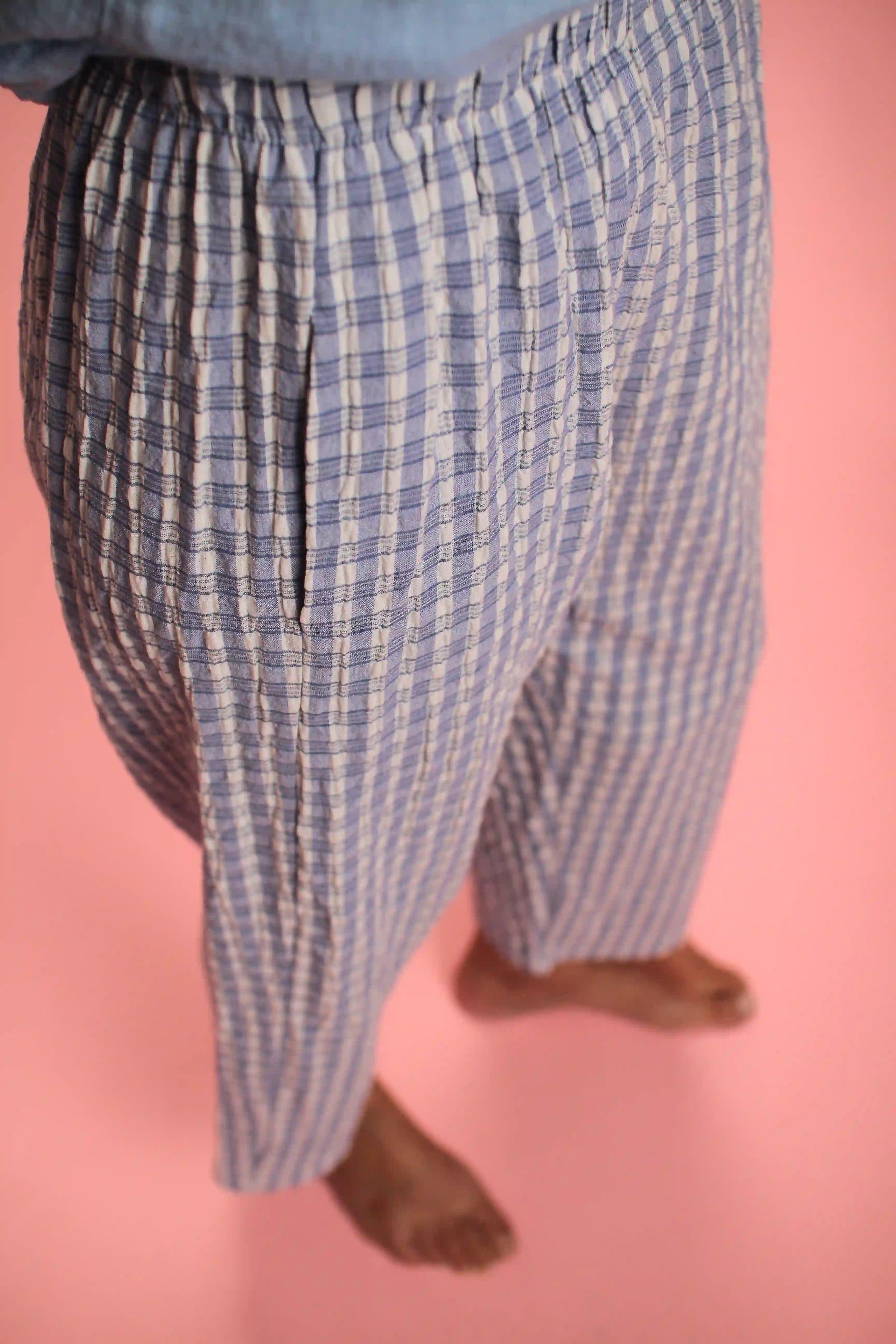 Pantalon Square Bleu