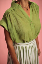 Blouse Granny verte