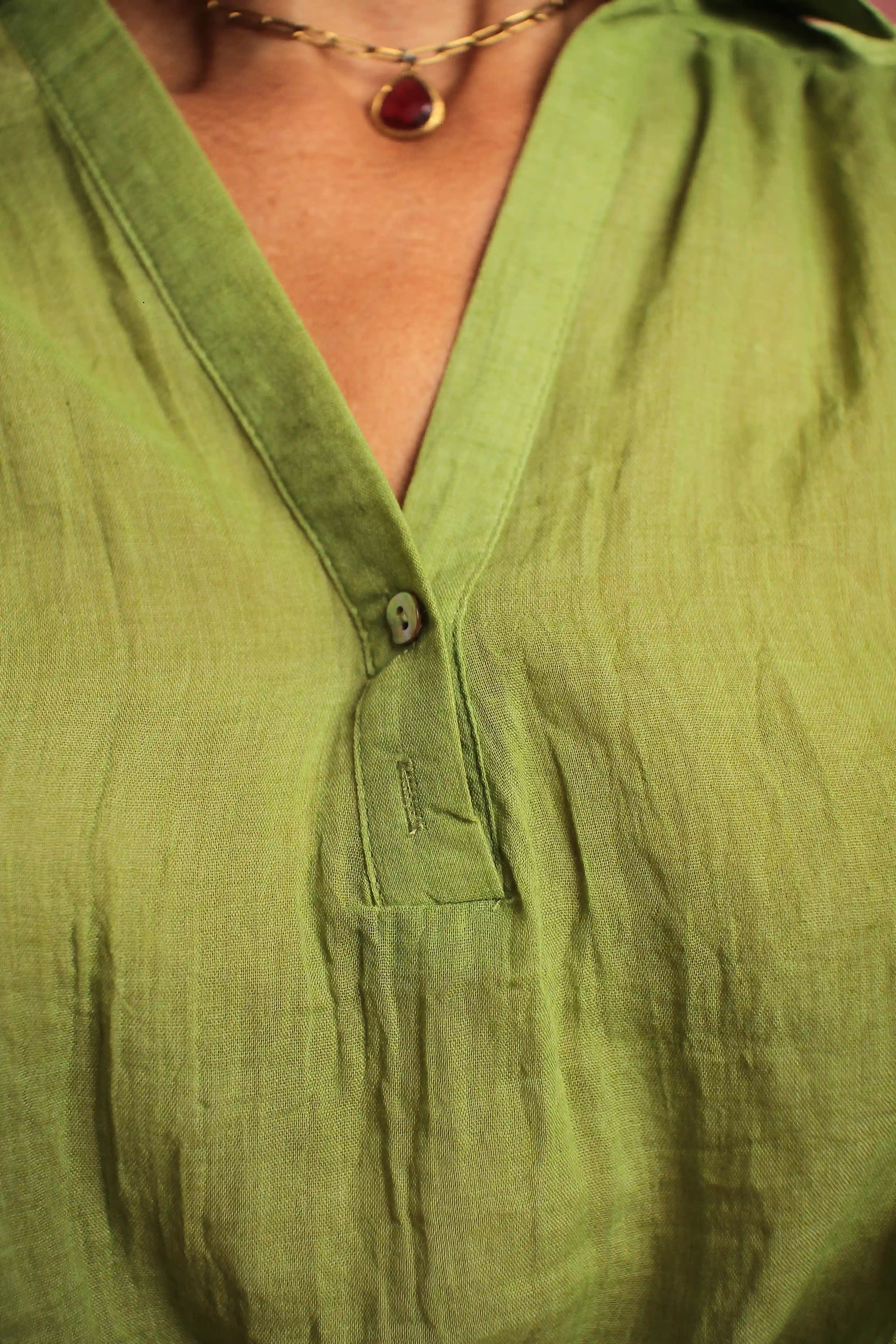 Blouse Granny verte