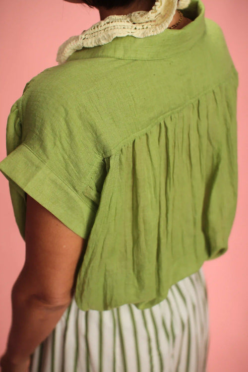Blouse Granny verte
