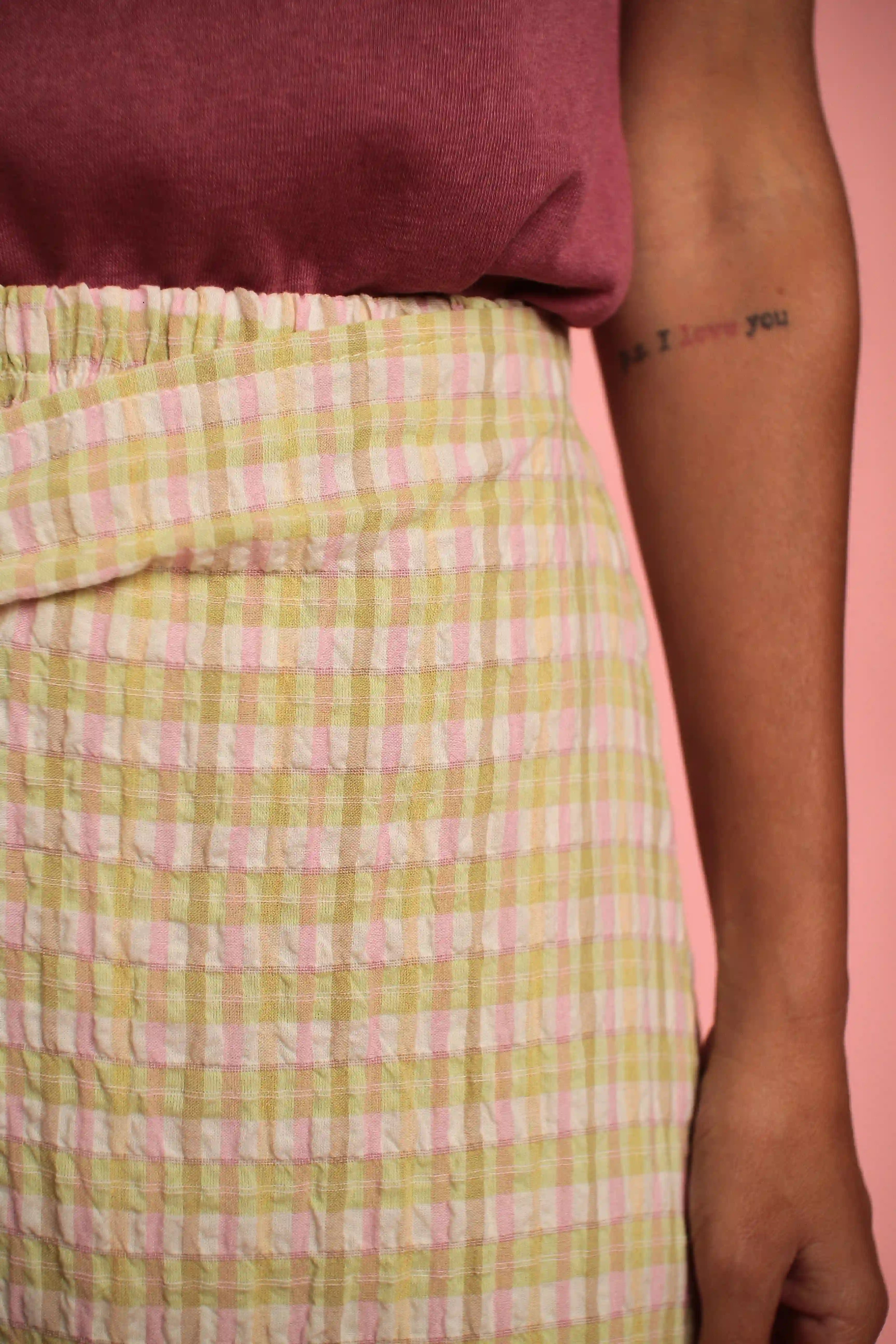 Short Betty Vert/Rose