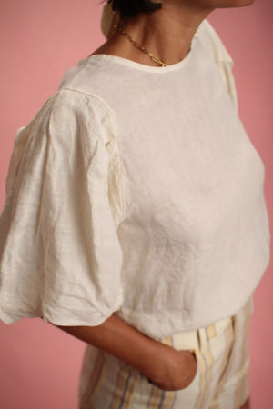 Blouse Burro lin Ecru