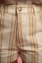 Short Bloomy rayée Jaune/choco