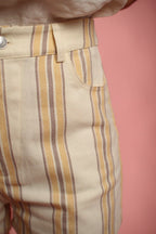 Short Bloomy rayée Jaune/choco