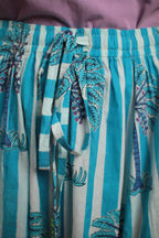 Jupe Pamela Rayée Turquoise
