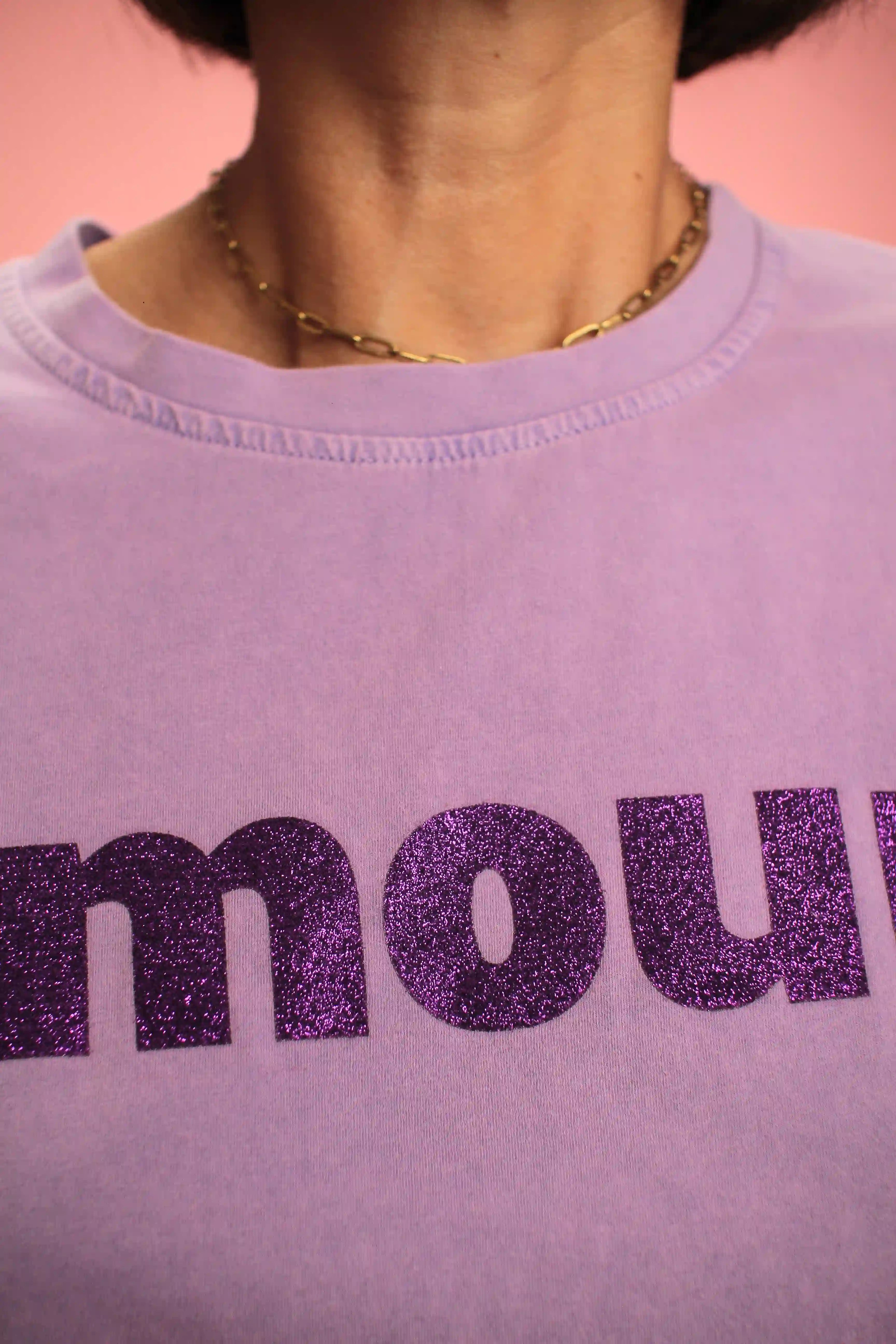 T-Shirt Amour Lila