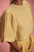 Blouse Burro lin Jaune