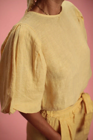 Blouse Burro lin Jaune