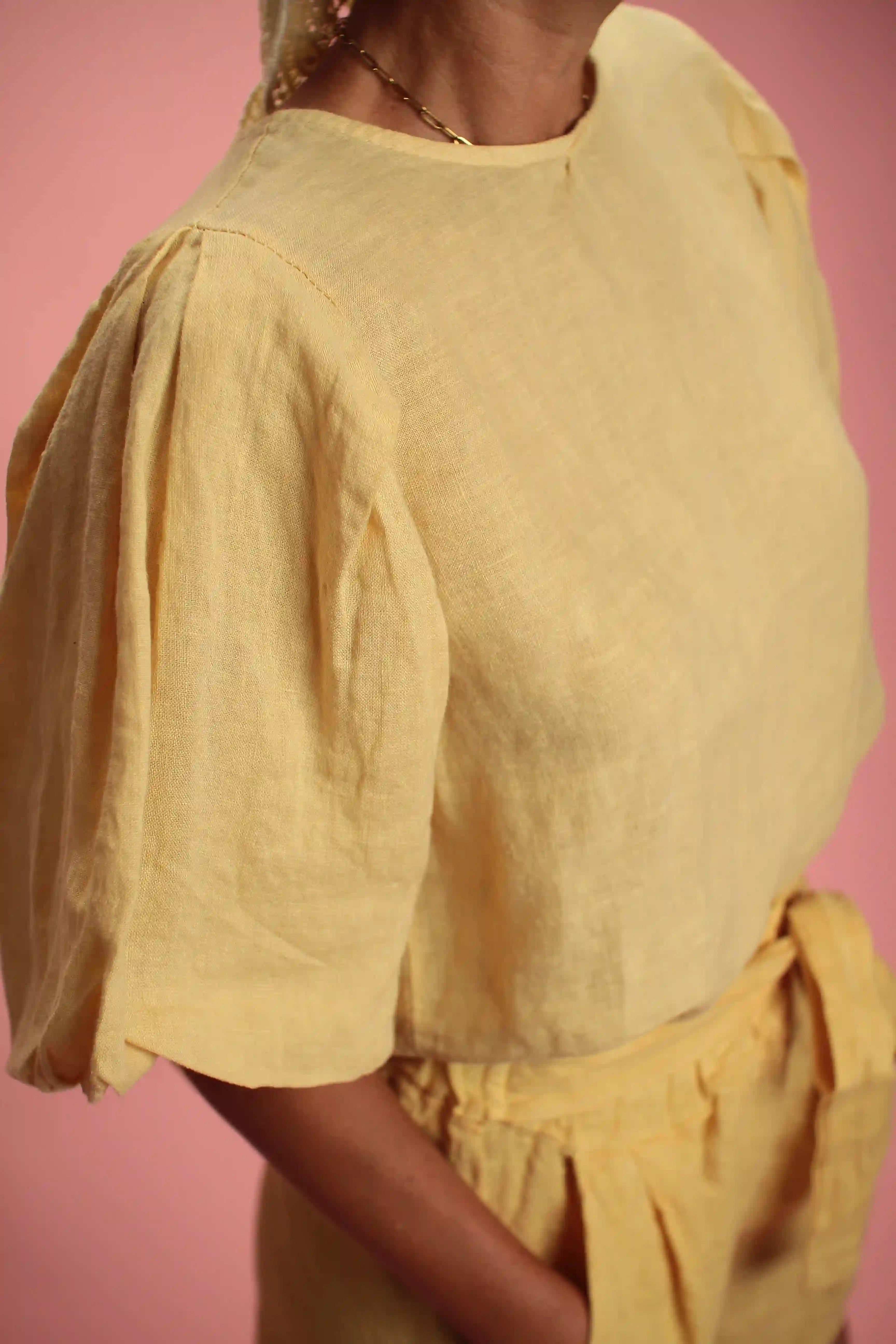 Blouse Burro lin Jaune