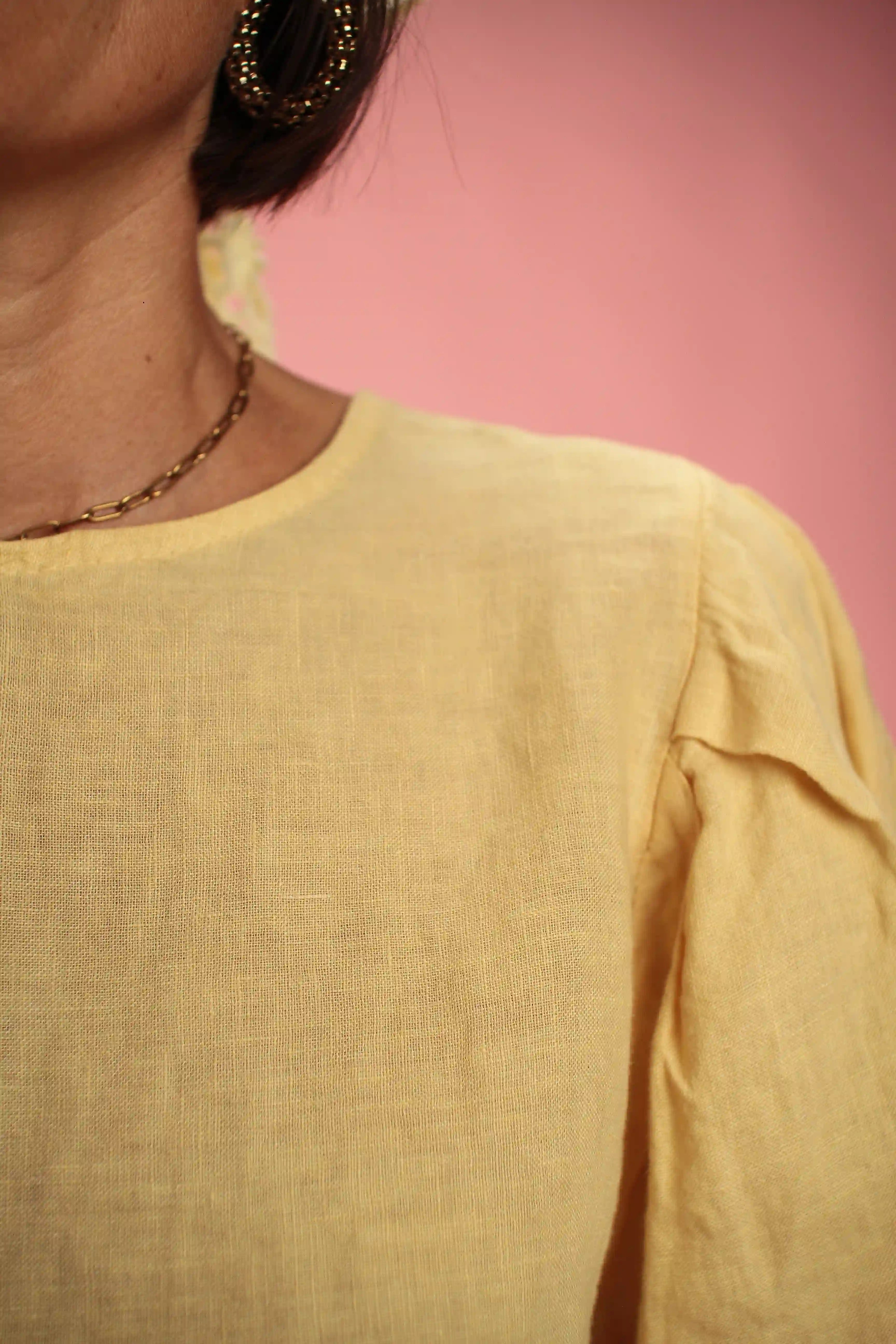 Blouse Burro lin Jaune