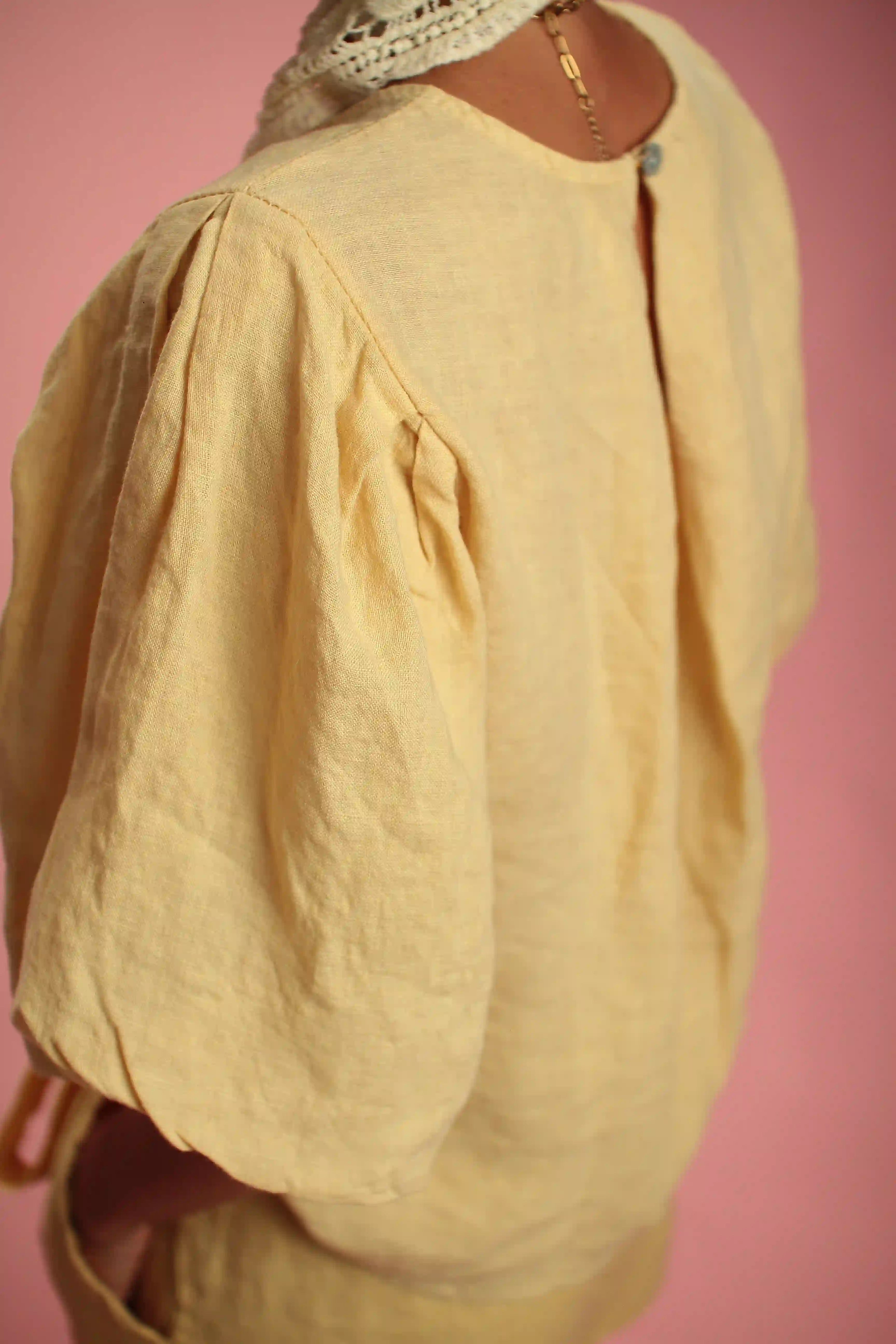 Blouse Burro lin Jaune