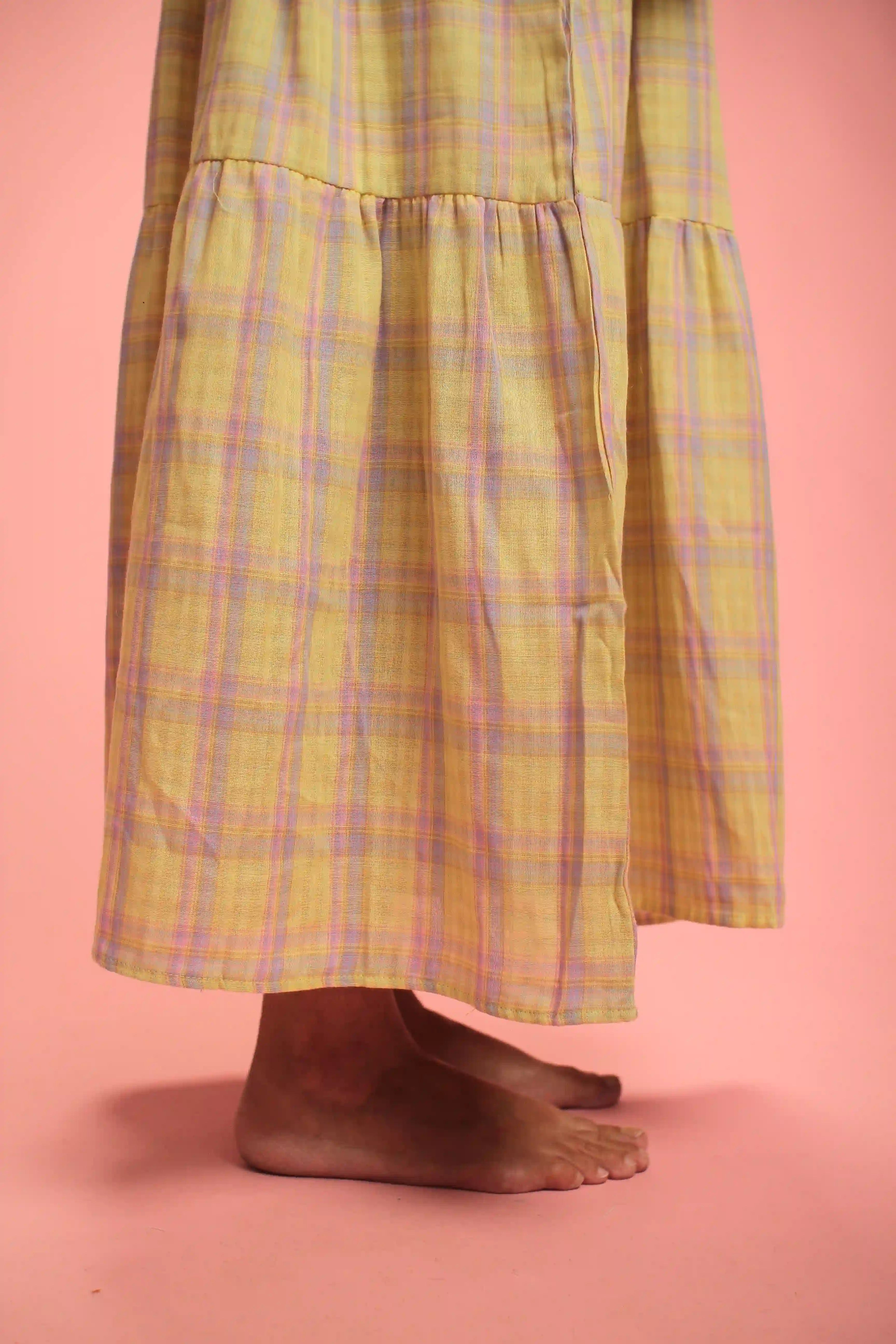 Robe Mary Coton jaune