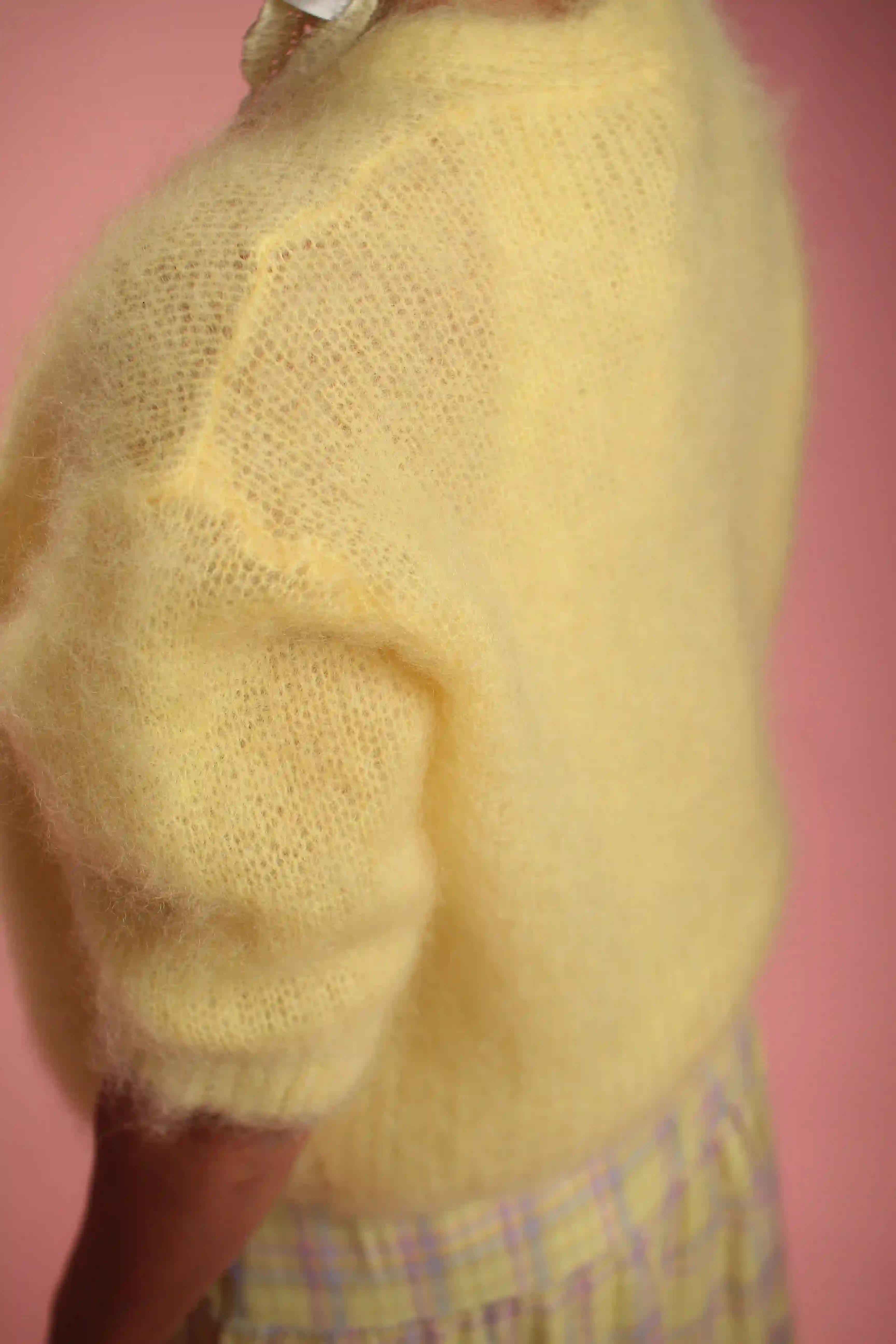 Gilet Hamid Mohair Jaune