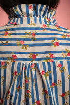 Robe Flora Rayée bleu