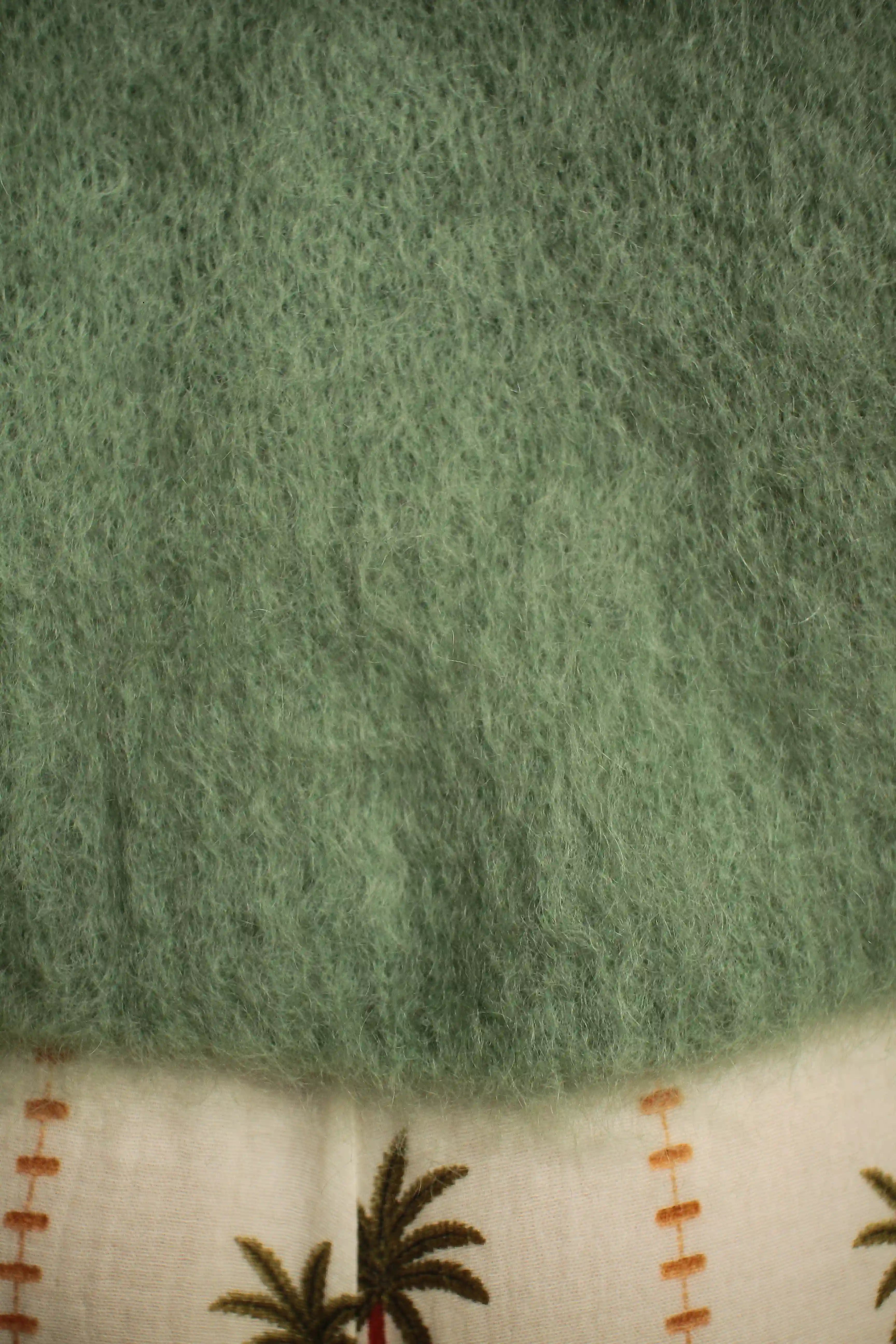 Gilet Hamid Mohair vert amande