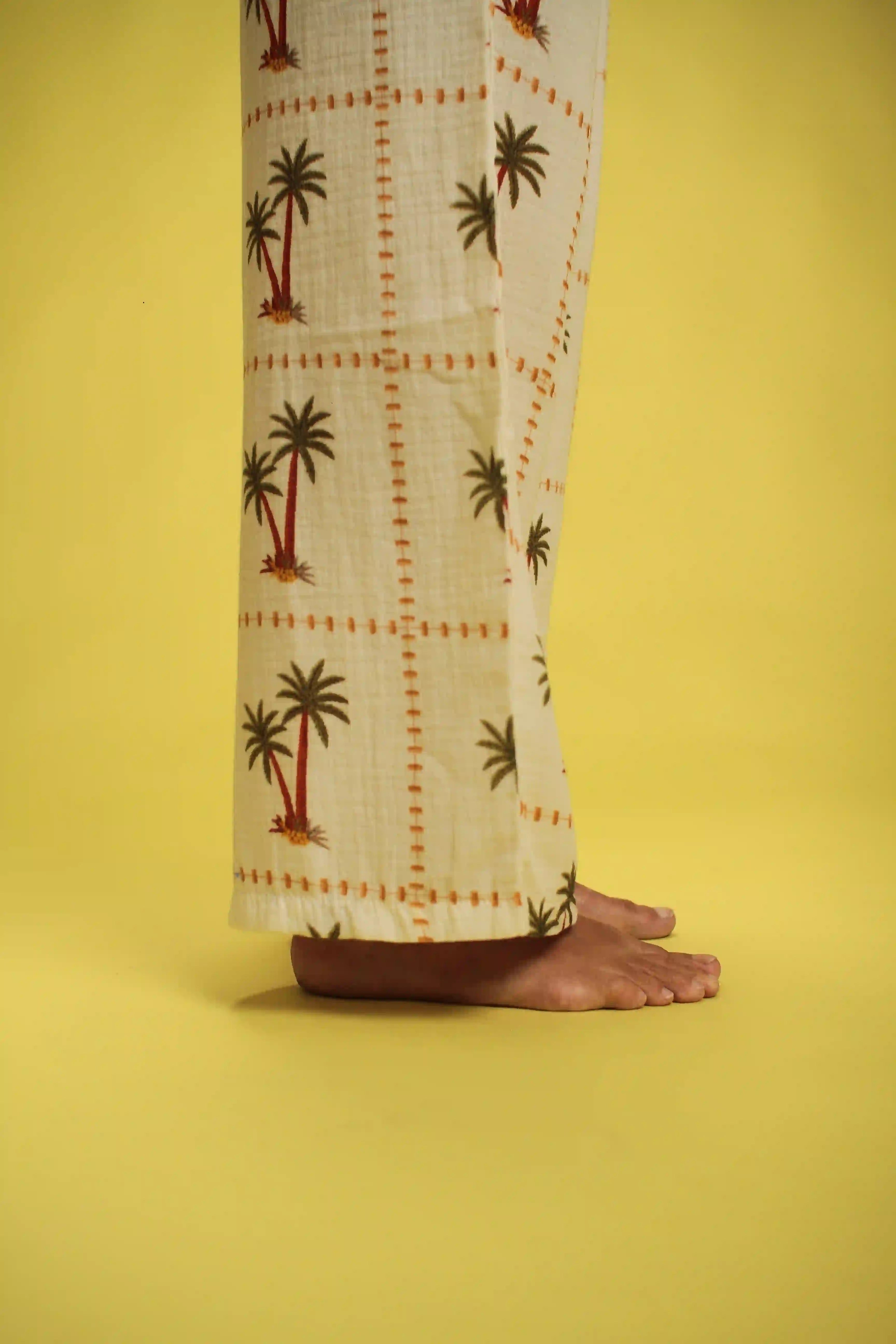 Pantalon Palmi Gaze de coton