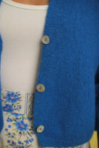 Gilet Justine bleu roi