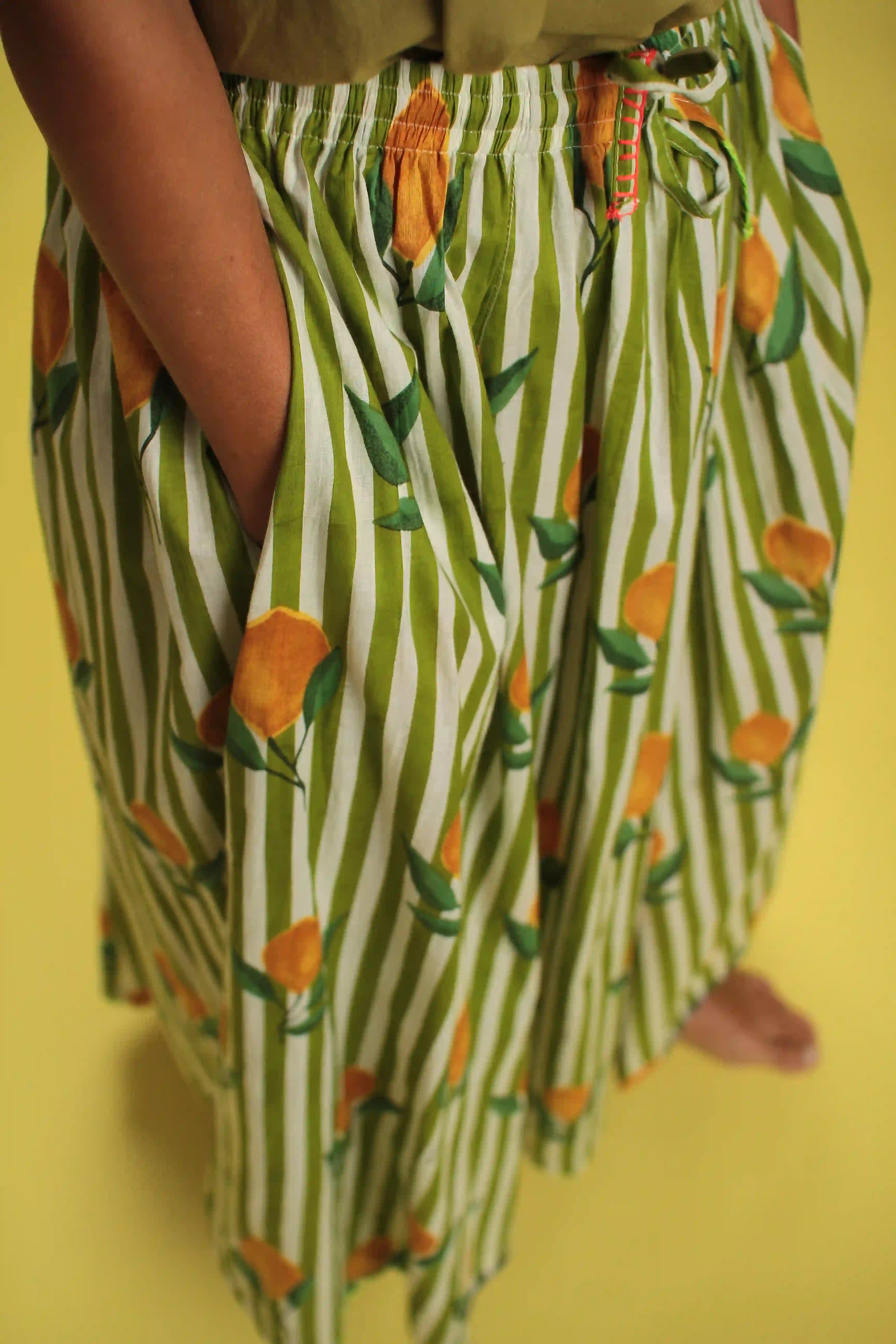 Jupe Vita Rayée Vert
