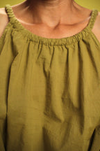 Top Cléo vert olive